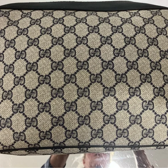 Vintage Blue Gucci GG Monogram Ophidia School Messenger Bag One Owner Good Shape - Picture 5 of 16